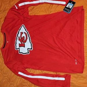 NWT Nike Kansas City Chiefs Long Sleeve Dri-Fit shirt